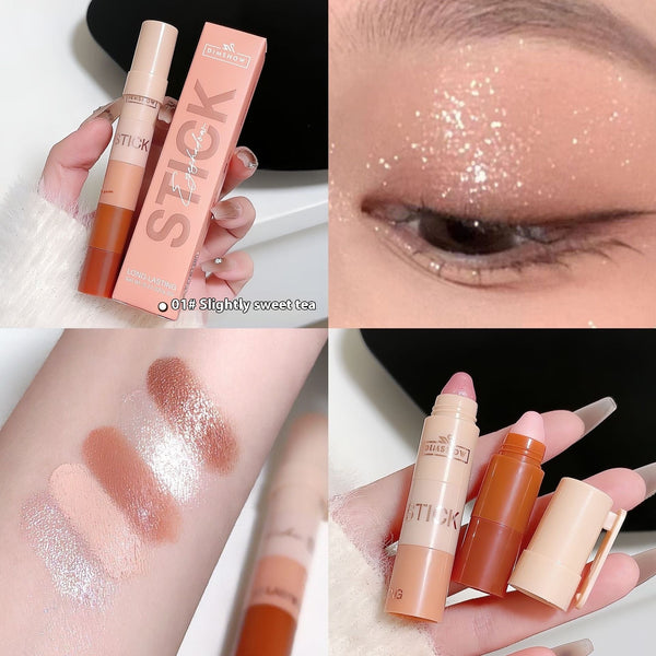Five And Five Sections Lazy Eyeliner Pen Highlight Plain Face - Yahko Merchandise
