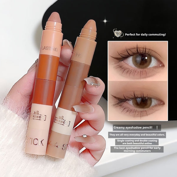 Five And Five Sections Lazy Eyeliner Pen Highlight Plain Face - Yahko Merchandise