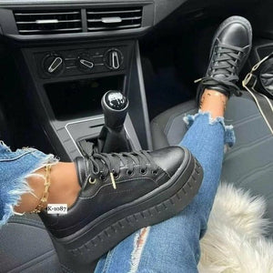Flat Womens Sneakers Casual Platform Women's Shoes - Yahko Merchandise