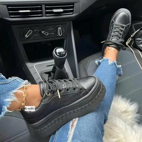 Flat Womens Sneakers Casual Platform Women's Shoes - Yahko Merchandise