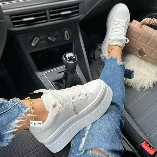 Flat Womens Sneakers Casual Platform Women's Shoes - Yahko Merchandise