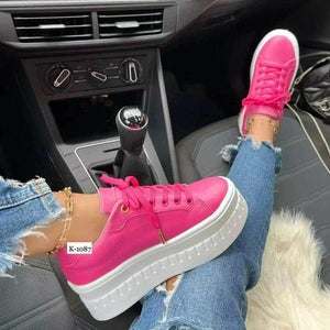 Flat Womens Sneakers Casual Platform Women's Shoes - Yahko Merchandise