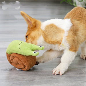 Fleece Interactive Dog Puzzle Snails Toys Cute Dog Supplies for Small Dogs Summer Pets Accessories - Yahko Merchandise