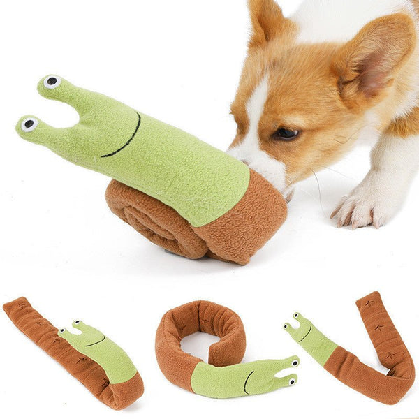 Fleece Interactive Dog Puzzle Snails Toys Cute Dog Supplies for Small Dogs Summer Pets Accessories - Yahko Merchandise