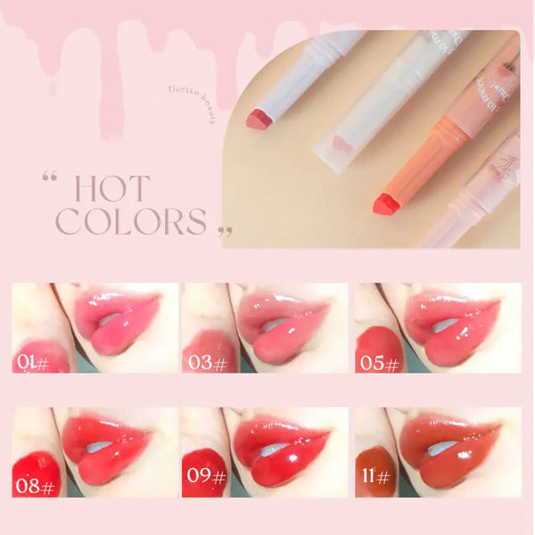 FLORTTE First Kiss Love Stick Lipstick Pen with Mirror - Yahko Merchandise