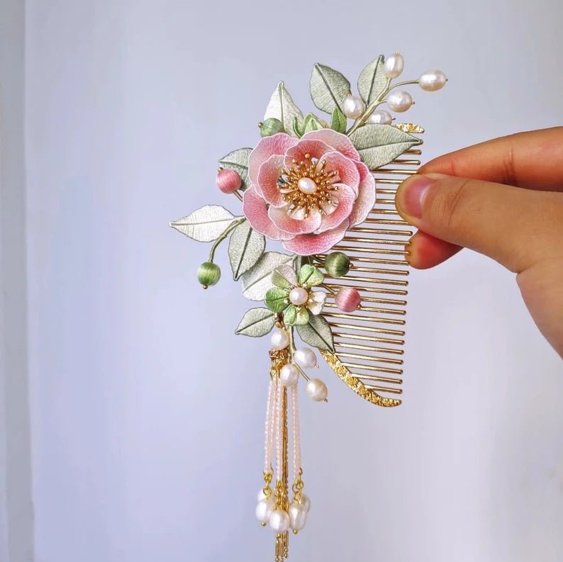 Flower Festival Hair Crown Wrapped With Flower Hairpin - Yahko Merchandise