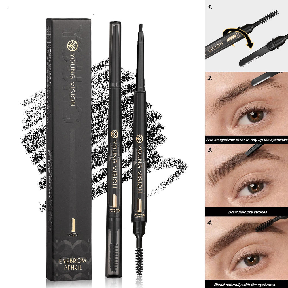 Fog Sense Three In One Eyebrow Pencil Waterproof Smear - proof - Yahko Merchandise