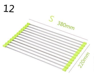Folding Kitchen Drain Sink Rack Stainless Steel - Yahko Merchandise