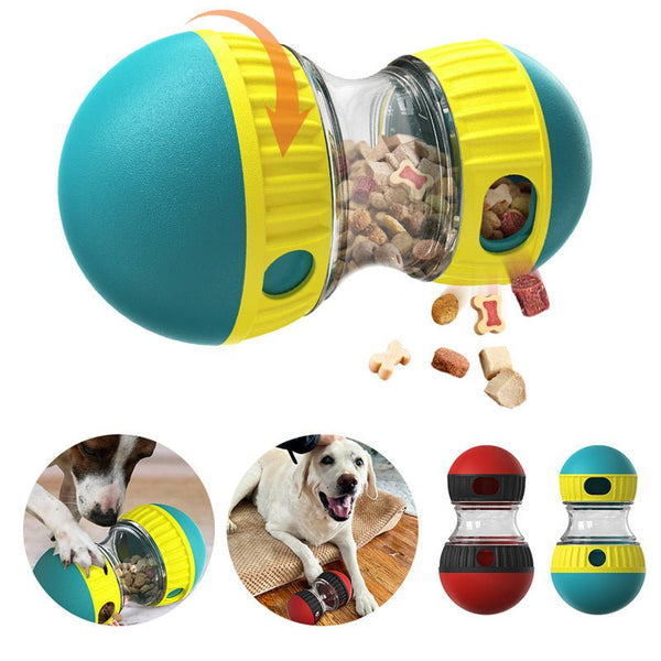 Food Dispensing Dog Toy Tumbler Leaky Food Ball Puzzle Toys Interactive Slowly Feeding Protect Stomach Increase Intelligence Pets Toy Pet Products - Yahko Merchandise
