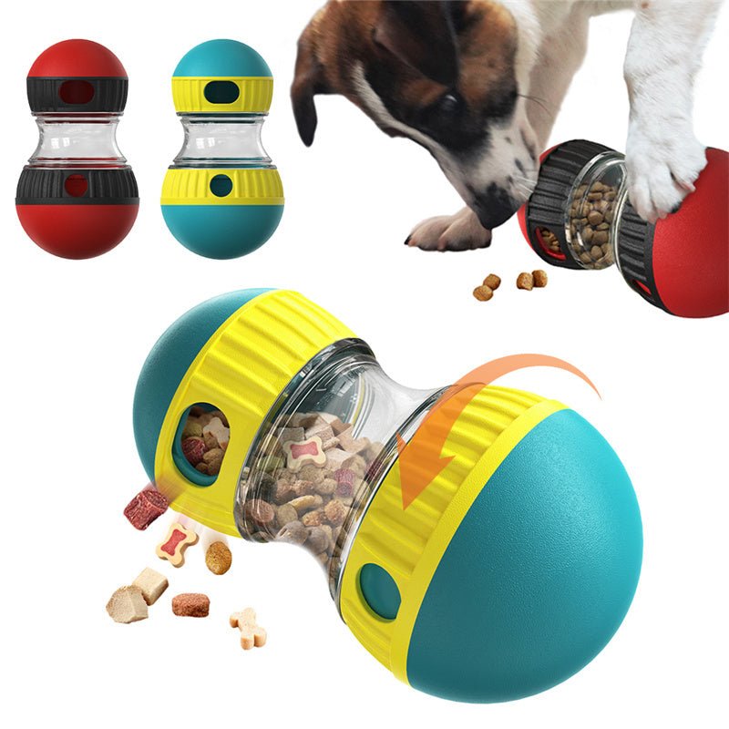 Food Dispensing Dog Toy Tumbler Leaky Food Ball Puzzle Toys Interactive Slowly Feeding Protect Stomach Increase Intelligence Pets Toy Pet Products - Yahko Merchandise