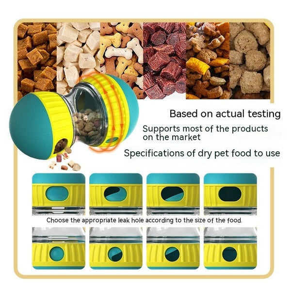 Food Dispensing Dog Toy Tumbler Leaky Food Ball Puzzle Toys Interactive Slowly Feeding Protect Stomach Increase Intelligence Pets Toy Pet Products - Yahko Merchandise