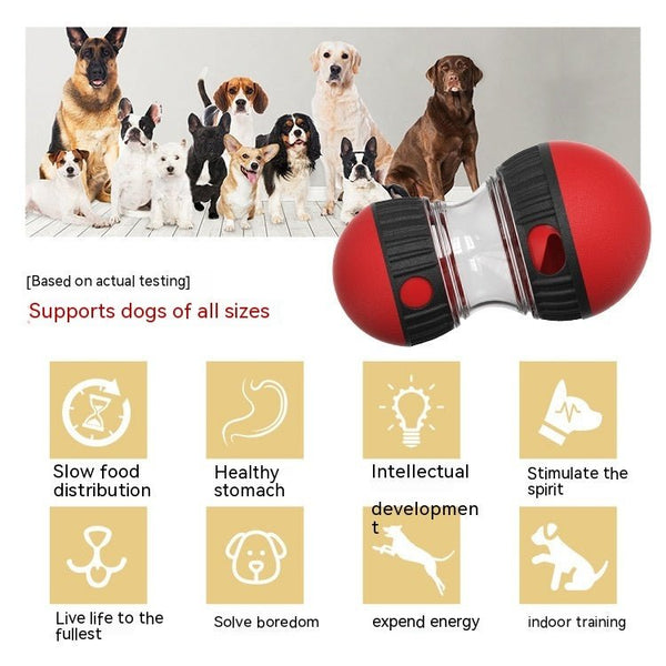 Food Dispensing Dog Toy Tumbler Leaky Food Ball Puzzle Toys Interactive Slowly Feeding Protect Stomach Increase Intelligence Pets Toy Pet Products - Yahko Merchandise