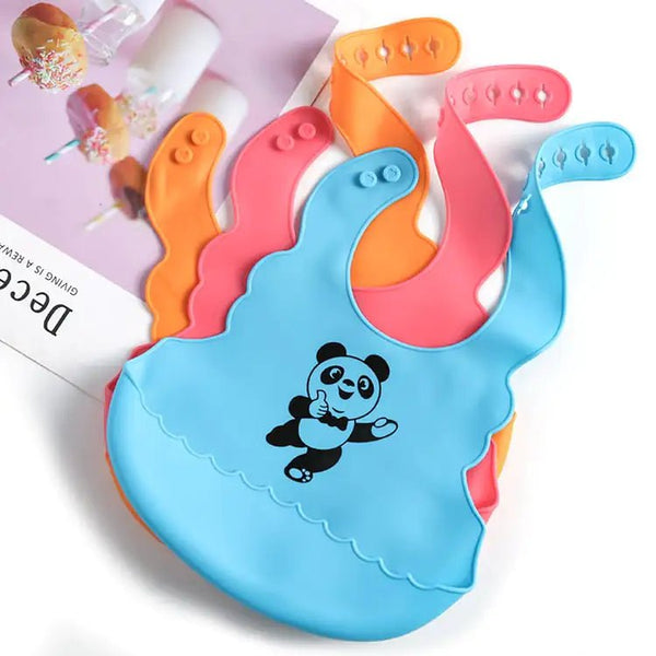 Food Grade Silicone Baby Bib with Saliva Pocket - Yahko Merchandise