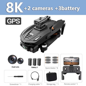 For XIAOMI V168 Drone 8K GPS Professional HD Aerial Photography Dual - Camera Omnidirectional Obstacle Avoidance Drone Original - Yahko Merchandise