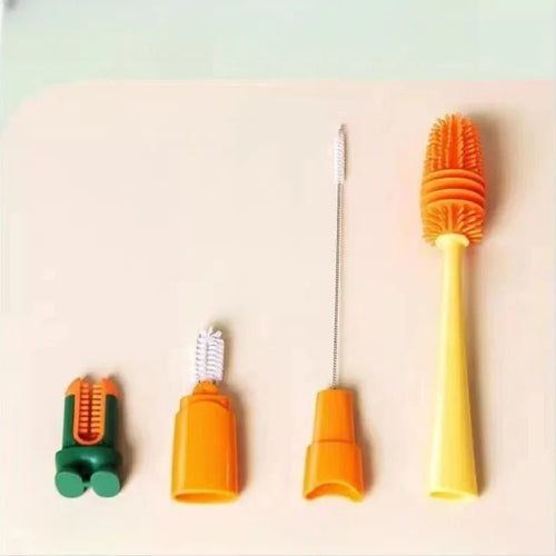 Four - in - One Food - Grade Silicone Cup Brush for Cleaning - Yahko Merchandise