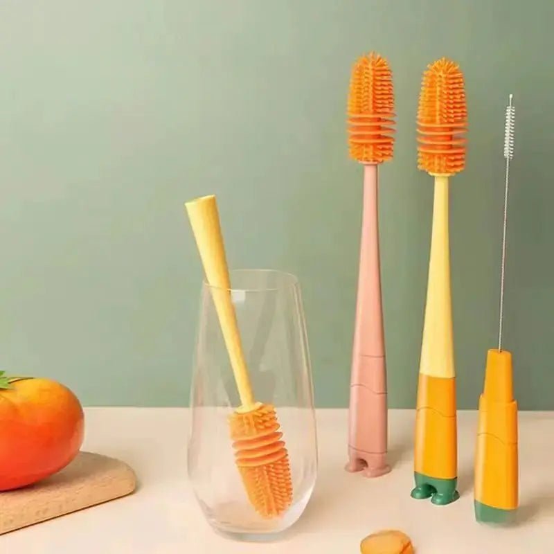 Four - in - One Food - Grade Silicone Cup Brush for Cleaning - Yahko Merchandise