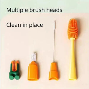 Four - in - One Food - Grade Silicone Cup Brush for Cleaning - Yahko Merchandise