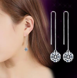 Fringe super long light earrings - Yahko Merchandise