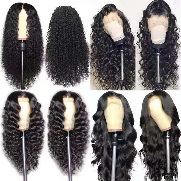 Front Lace Chemical Fiber Long Curly Hair European And American Wig Headgear - Yahko Merchandise