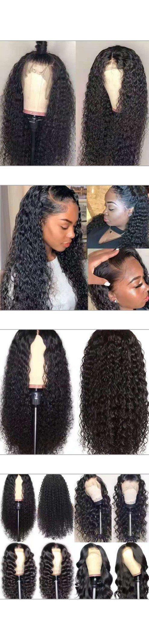 Front Lace Chemical Fiber Long Curly Hair European And American Wig Headgear - Yahko Merchandise