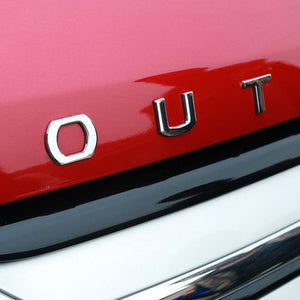 Front letter car sticker label - Yahko Merchandise