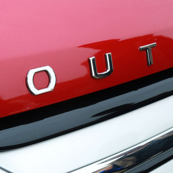 Front letter car sticker label - Yahko Merchandise