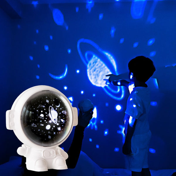 Galaxy Star Projector Starry Sky Night Light Astronaut Lamp Room Decr Gift Child Kids Baby Christmas Spaceman Projection - Yahko Merchandise