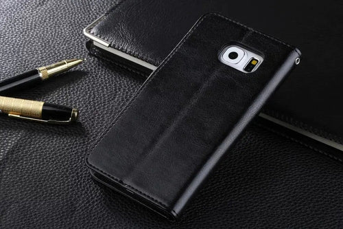 Genuine Leather Case with Lanyard for Samsung S6 - Yahko Merchandise