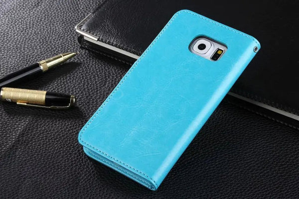 Genuine Leather Case with Lanyard for Samsung S6 - Yahko Merchandise