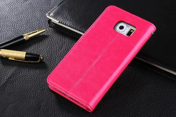 Genuine Leather Case with Lanyard for Samsung S6 - Yahko Merchandise
