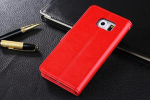 Genuine Leather Case with Lanyard for Samsung S6 - Yahko Merchandise