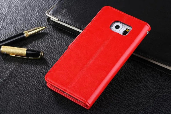 Genuine Leather Case with Lanyard for Samsung S6 - Yahko Merchandise