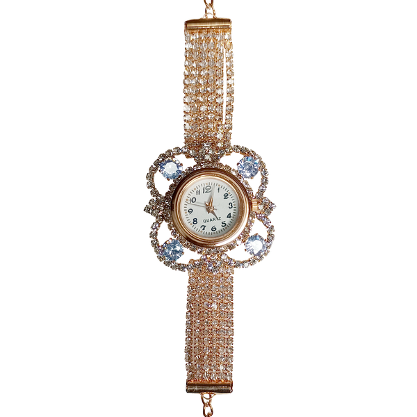 Stylish Analog Watch for Women – Elegant Round Dial with Metal Strap