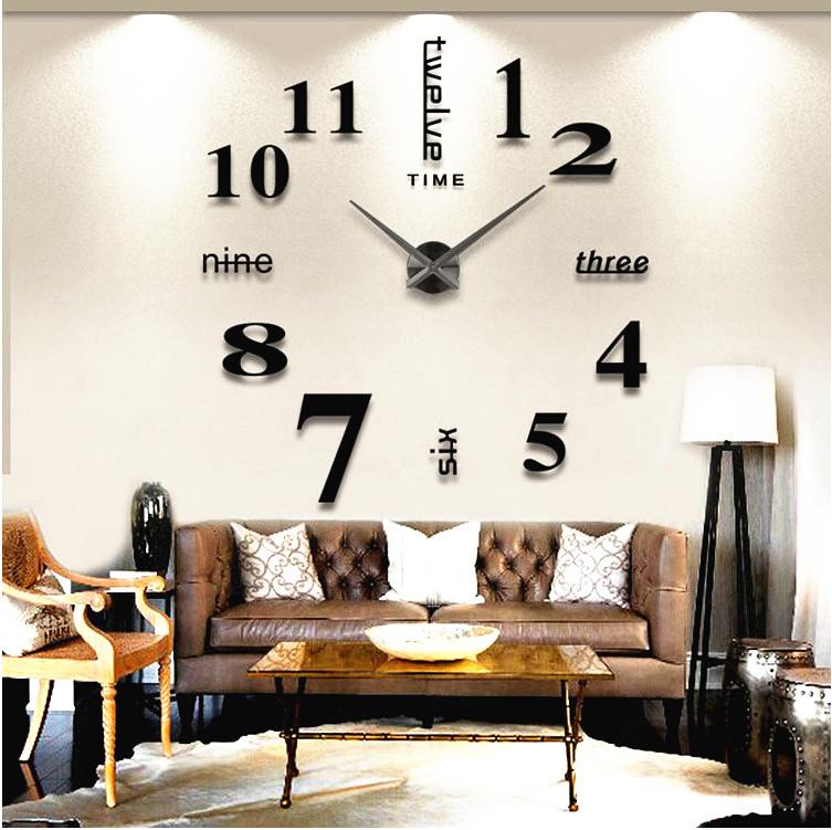 Giant 3D Clock For Home/Office Decoration - 47INCHES/120CM - Yahko Merchandise