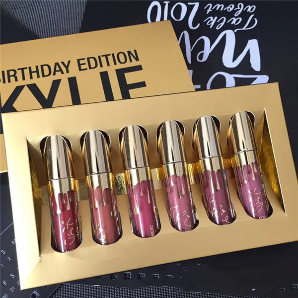 Gold 6 Lip Colors - Kelly Kim Birthday Edition - Yahko Merchandise