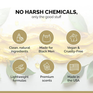 Golden Grooming the Unbearded Bundle – Clean Face & Fresh Skin Essentials for Black Men | Beard & Hair Shampoo, Body Wash, Balm & More! - Yahko Merchandise