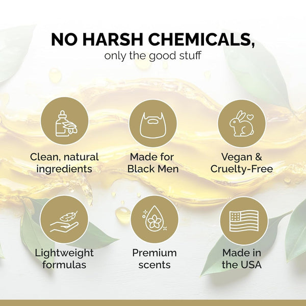 Golden Grooming the Unbearded Bundle – Clean Face & Fresh Skin Essentials for Black Men | Beard & Hair Shampoo, Body Wash, Balm & More! - Yahko Merchandise