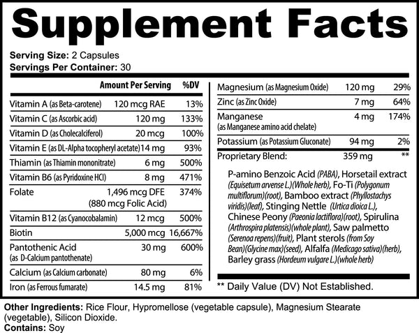 HAIR, SKIN, NAILS SUPPLEMENTS - Yahko Merchandise