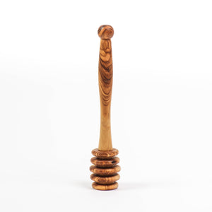 Handmade Olive Wood Honey Dipper | Eco - Friendly Honey Drizzler - Yahko Merchandise