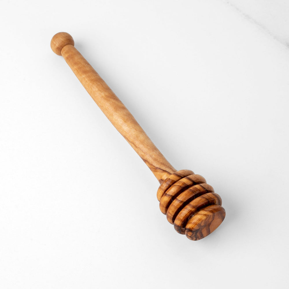Handmade Olive Wood Honey Dipper | Eco - Friendly Honey Drizzler - Yahko Merchandise