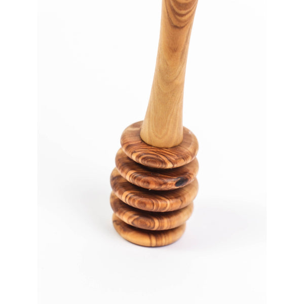 Handmade Olive Wood Honey Dipper | Eco - Friendly Honey Drizzler - Yahko Merchandise