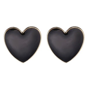 Heart Stud Earrings Trendy Jewelry Statement Stud Earring - Yahko Merchandise