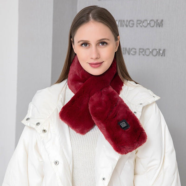 Heating Scarf USB Electric Heated Neck Wrap Heating Pad Pain Relief Three - gear Temperature Control Neck Warmer For Women Men - Yahko Merchandise