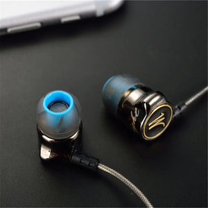Heavy Bass Metal In - Ear Headphones with Microphone - Yahko Merchandise