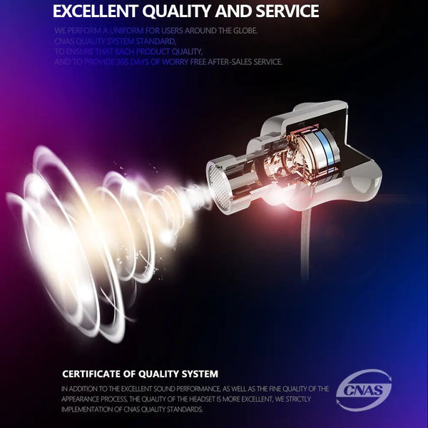 Heavy Bass Metal In - Ear Headphones with Microphone - Yahko Merchandise