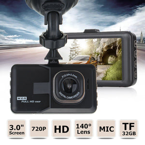 Hidden Driving Recorder Black Gold Steel 3.0 Inch HD 1080P Car Driving Recorder Manufacturer Spot - Yahko Merchandise
