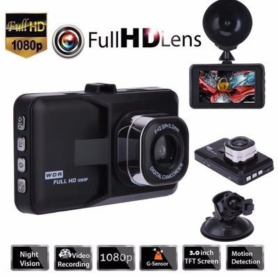 Hidden Driving Recorder Black Gold Steel 3.0 Inch HD 1080P Car Driving Recorder Manufacturer Spot - Yahko Merchandise