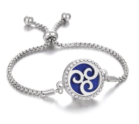 Hollow Stainless Steel Adjustable Aromatherapy Bracelet Jewelry - Yahko Merchandise