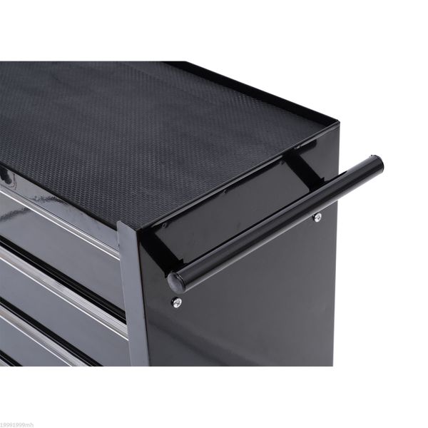 HOMCOM 5 Drawers Wheels Storage Cart Tool Chest Box Home Furniture - Yahko Merchandise