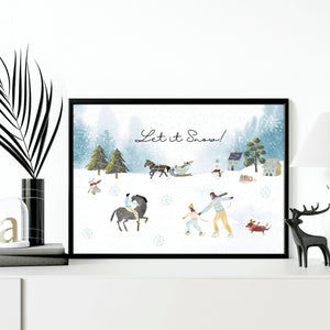 Home decoration of christmas | wall art print - Yahko Merchandise